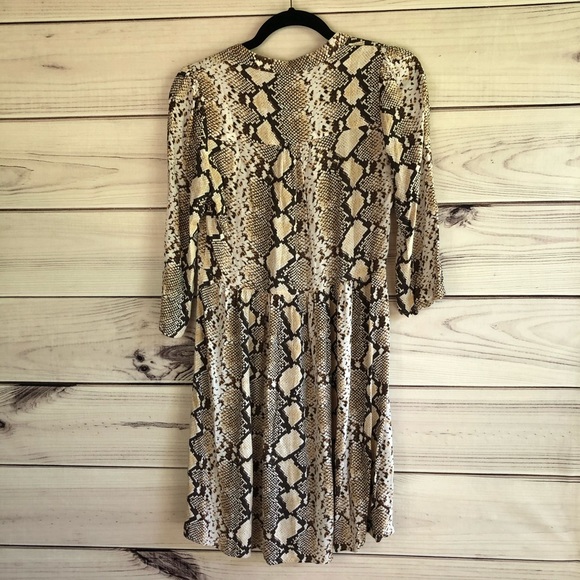 Anthropologie Maeve Juno Snakeskin Print Dress - Picture 7 of 7